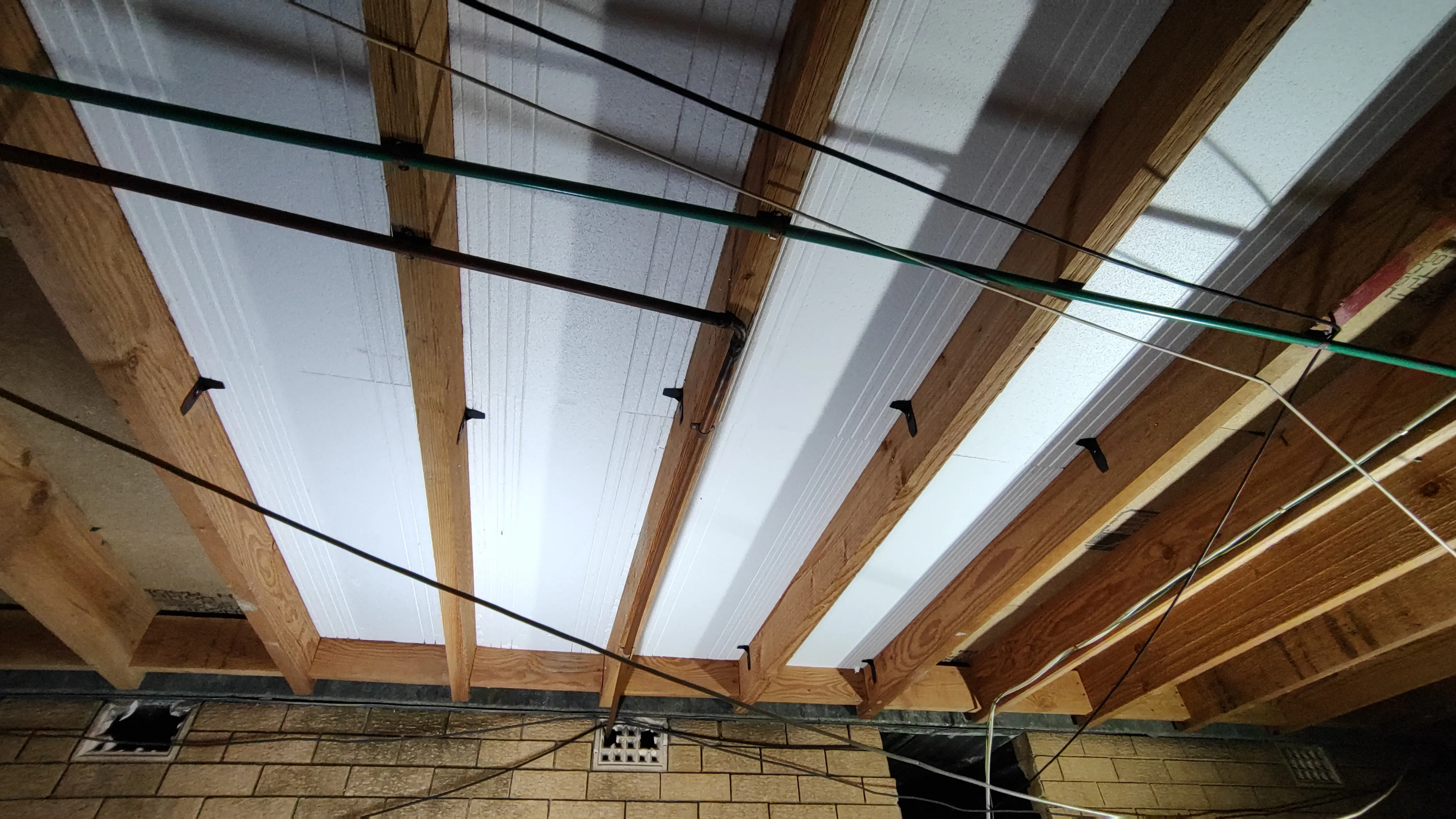 Eight batts settled into place